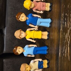 Vintage Little Tikes Dollhouse People Family Mom Dad Child Lot Of 5 pcs